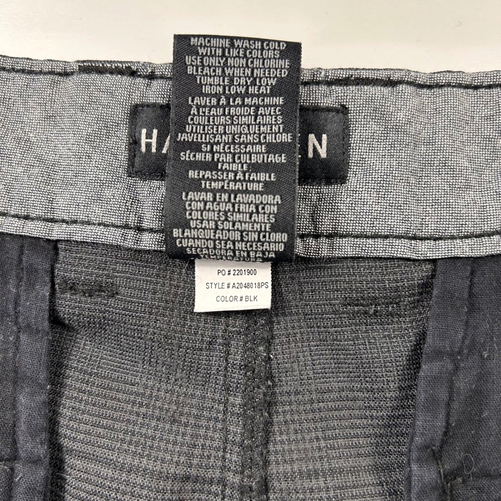 Hang Ten Hybrid Shorts Mens 32 Charcoal Grey Glen Plaid Walk Boardshorts - Picture 3 of 14